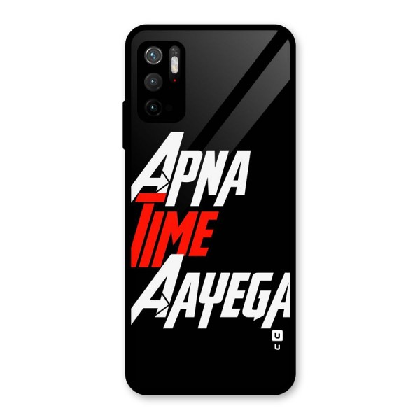 Time Aayega Glass Back Case for Poco M3 Pro 5G