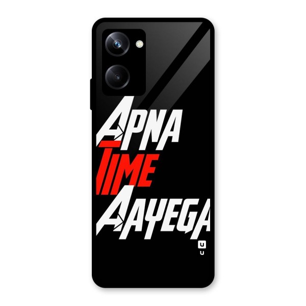 Time Aayega Glass Back Case for Realme 10 Pro