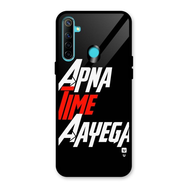 Time Aayega Glass Back Case for Realme 5