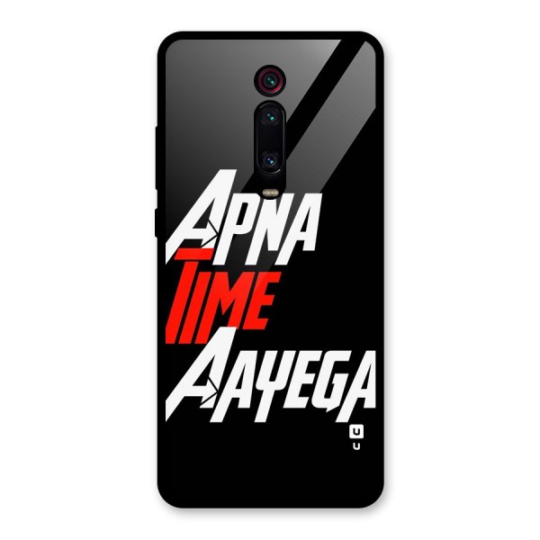 Time Aayega Glass Back Case for Redmi K20 Pro