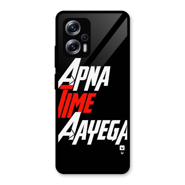 Time Aayega Glass Back Case for Redmi K50i