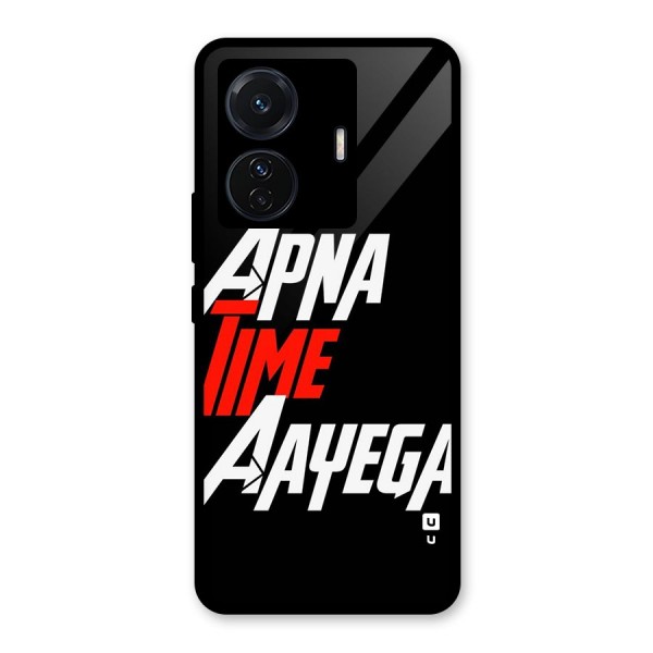 Time Aayega Glass Back Case for Vivo iQOO Z6 Pro