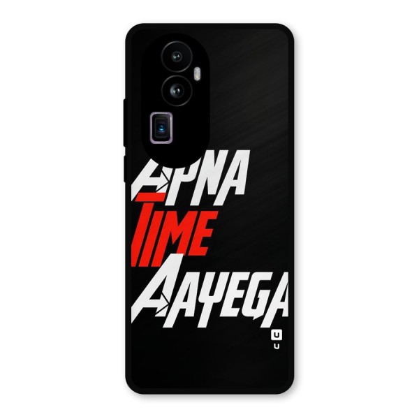 Time Aayega Metal Back Case for Oppo Reno10 Pro Plus