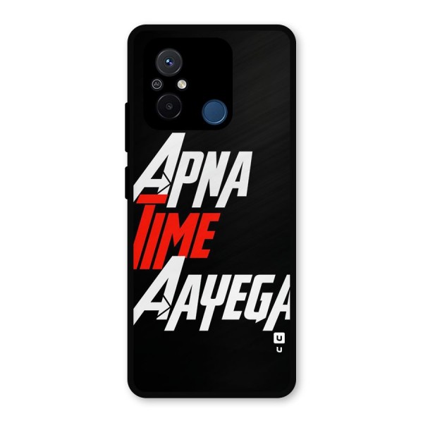 Time Aayega Metal Back Case for Poco C55