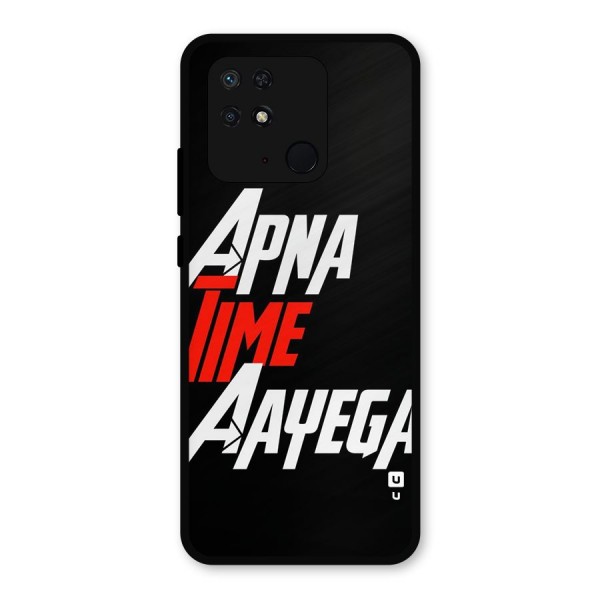 Time Aayega Metal Back Case for Redmi 10