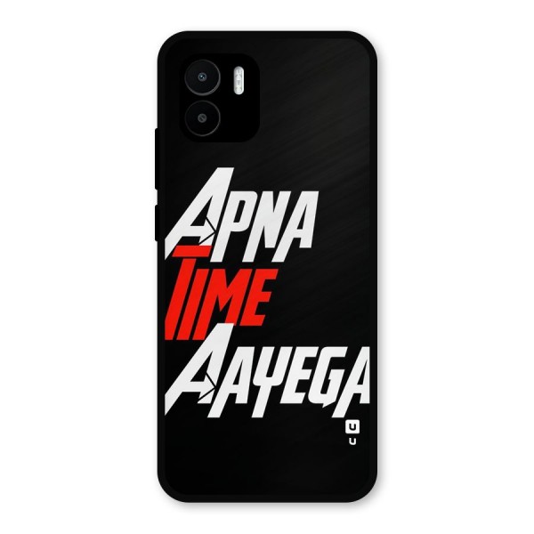 Time Aayega Metal Back Case for Redmi A1