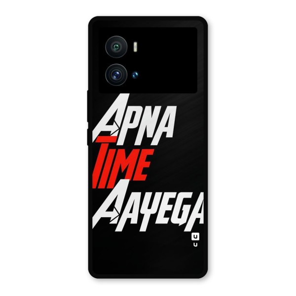 Time Aayega Metal Back Case for iQOO 9 Pro