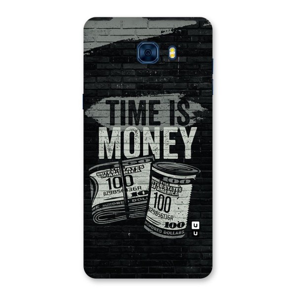 Time Is Money Back Case for Galaxy C7 Pro