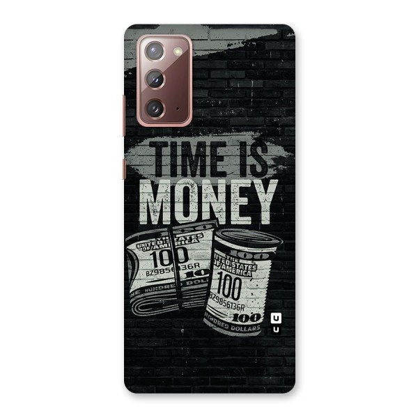 Time Is Money Back Case for Galaxy Note 20