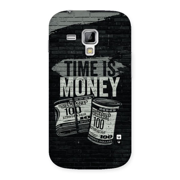 Time Is Money Back Case for Galaxy S Duos