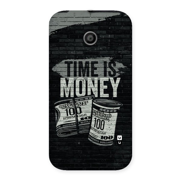 Time Is Money Back Case for Moto E