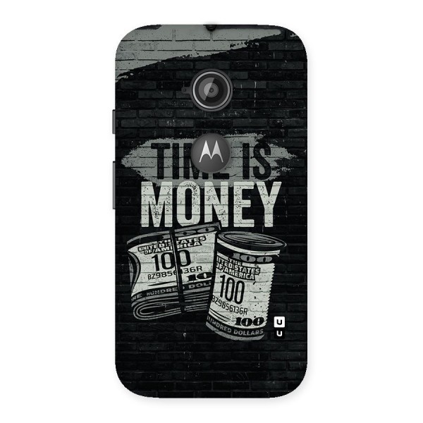 Time Is Money Back Case for Moto E 2nd Gen