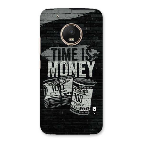 Time Is Money Back Case for Moto G5 Plus