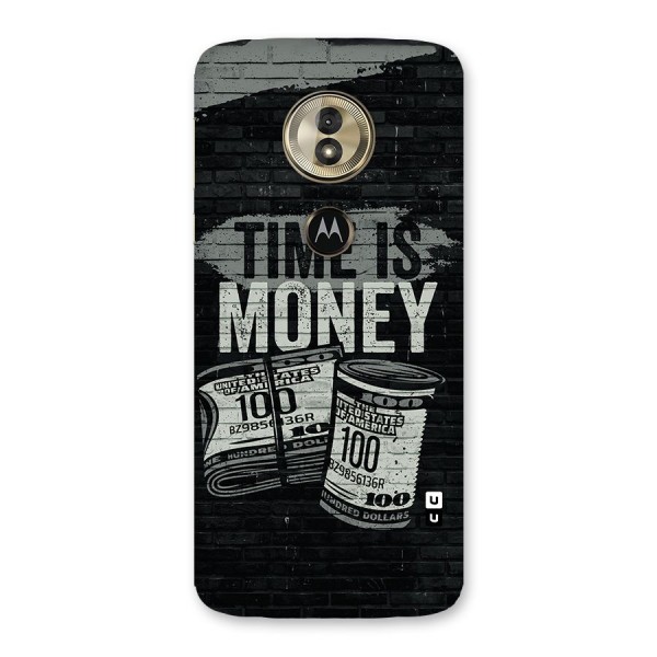 Time Is Money Back Case for Moto G6 Play