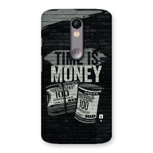 Time Is Money Back Case for Moto X Force