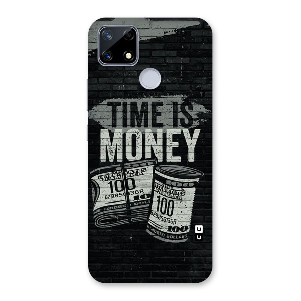 Time Is Money Glass Back Case for Realme Narzo 20