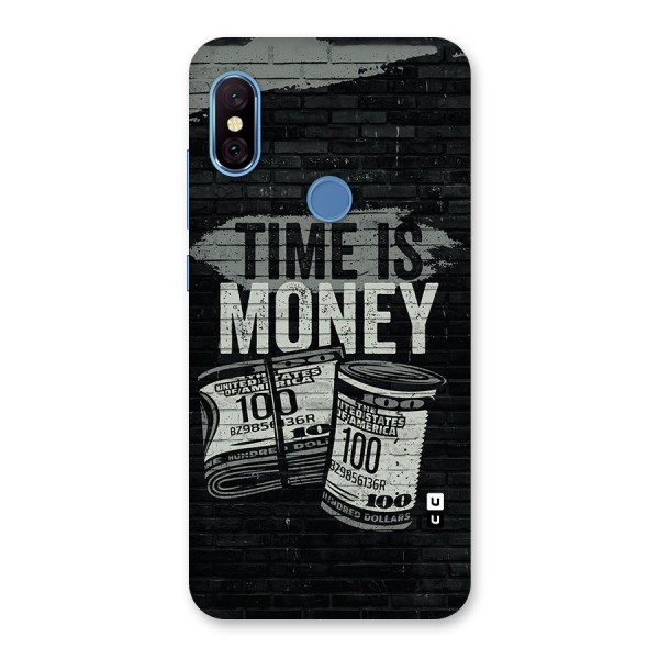 Time Is Money Back Case for Redmi Note 6 Pro