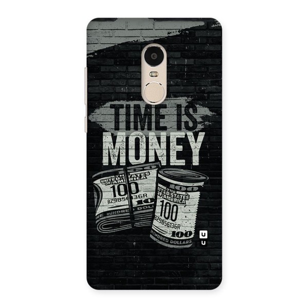 Time Is Money Back Case for Xiaomi Redmi Note 4