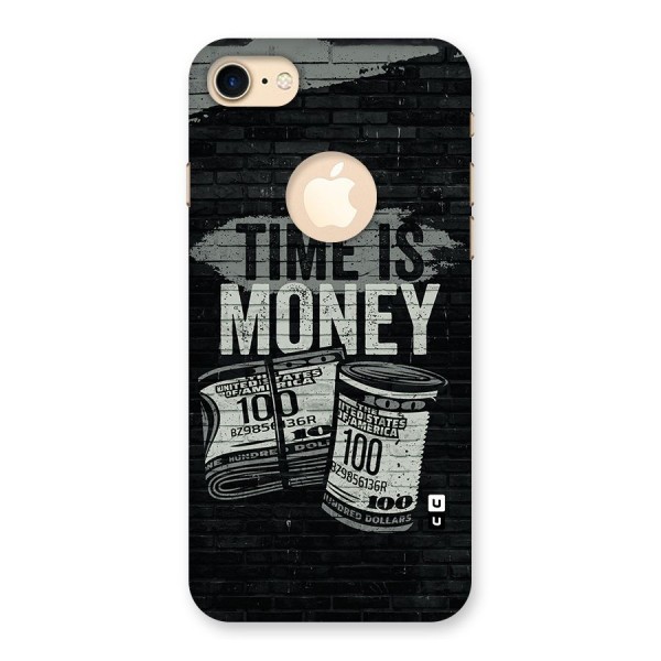 Time Is Money Back Case for iPhone 8 Logo Cut