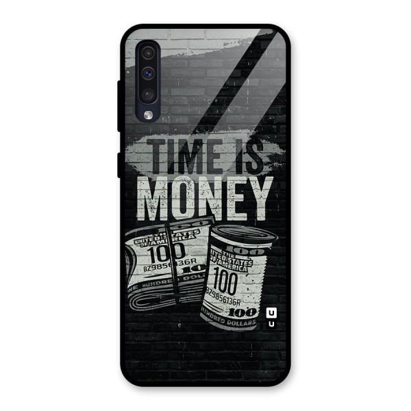 Time Is Money Glass Back Case for Galaxy A50s