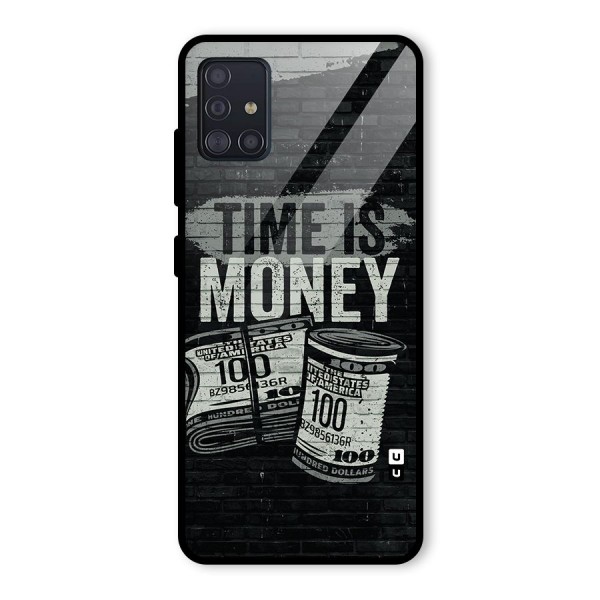 Time Is Money Glass Back Case for Galaxy A51