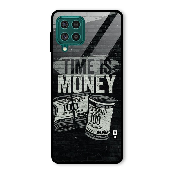 Time Is Money Glass Back Case for Galaxy F62