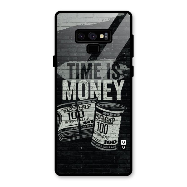 Time Is Money Glass Back Case for Galaxy Note 9