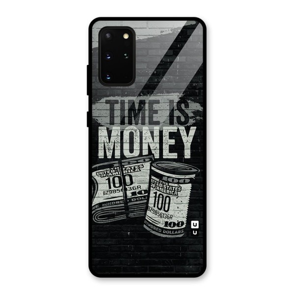 Time Is Money Glass Back Case for Galaxy S20 Plus