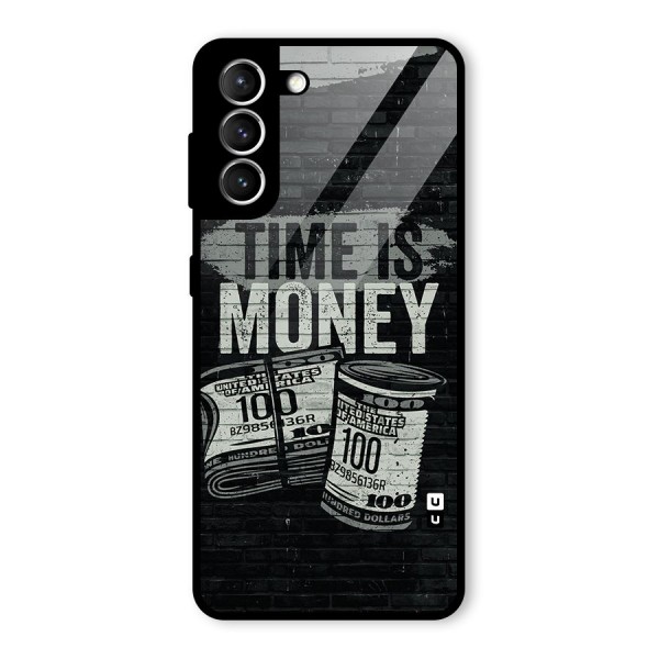 Time Is Money Glass Back Case for Galaxy S21 5G