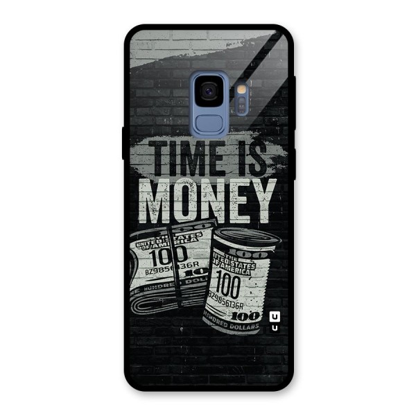 Time Is Money Glass Back Case for Galaxy S9