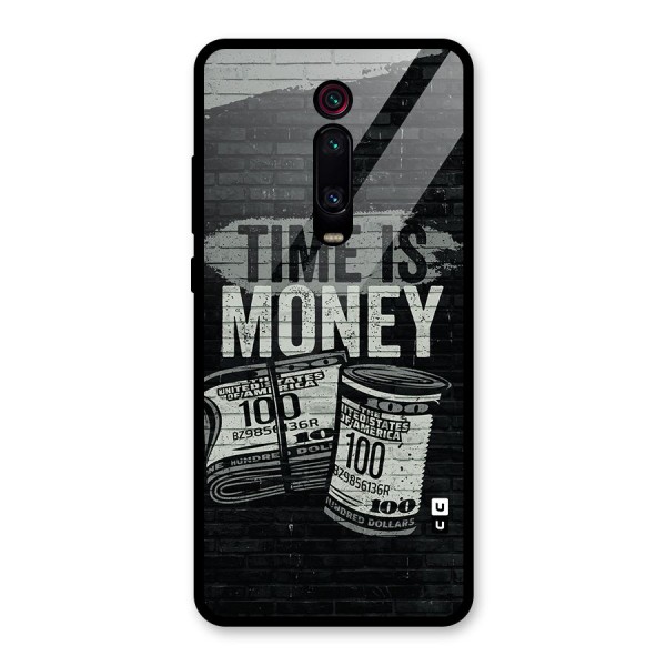 Time Is Money Glass Back Case for Redmi K20 Pro