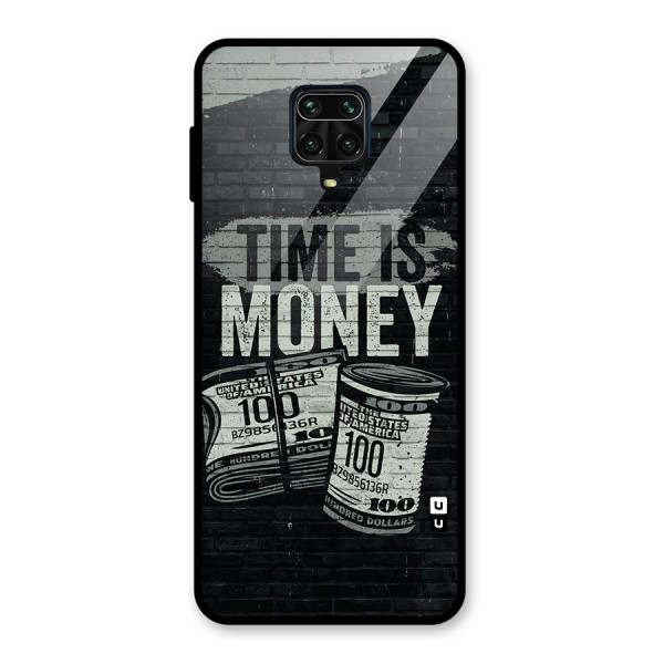 Time Is Money Glass Back Case for Redmi Note 9 Pro Max