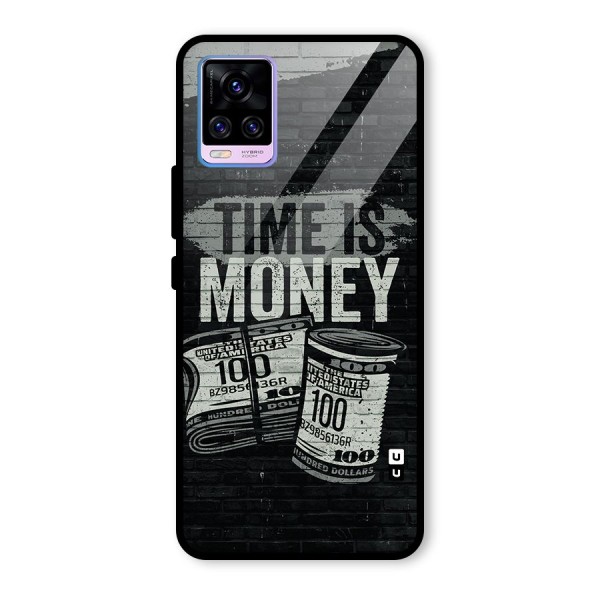 Time Is Money Glass Back Case for Vivo V20 Pro