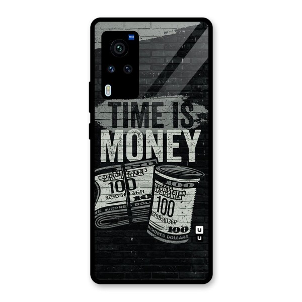 Time Is Money Glass Back Case for Vivo X60 Pro