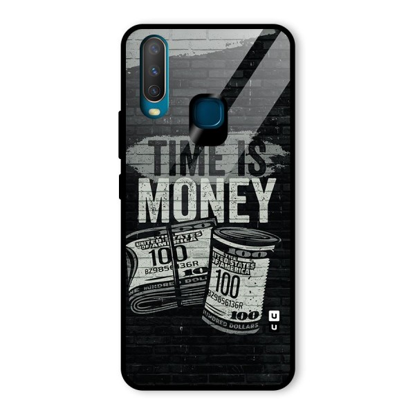 Time Is Money Glass Back Case for Vivo Y15