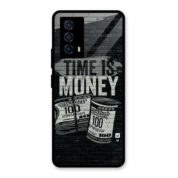 Time Is Money Glass Back Case for Vivo iQOO Z5