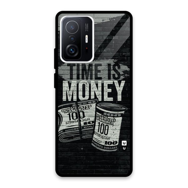 Time Is Money Glass Back Case for Xiaomi 11T Pro