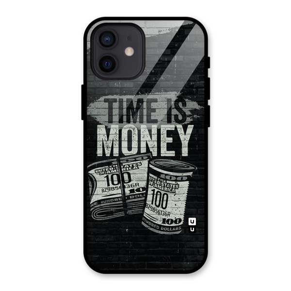 Time Is Money Glass Back Case for iPhone 12