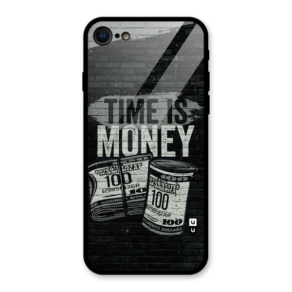 Time Is Money Glass Back Case for iPhone 8