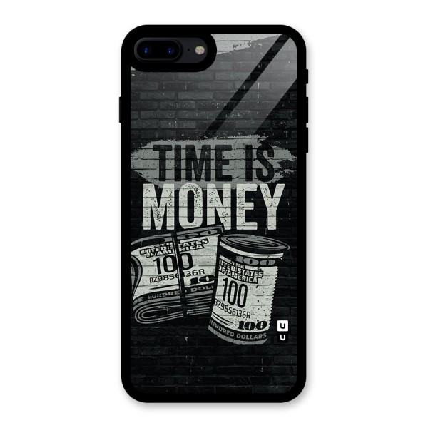 Time Is Money Glass Back Case for iPhone 8 Plus