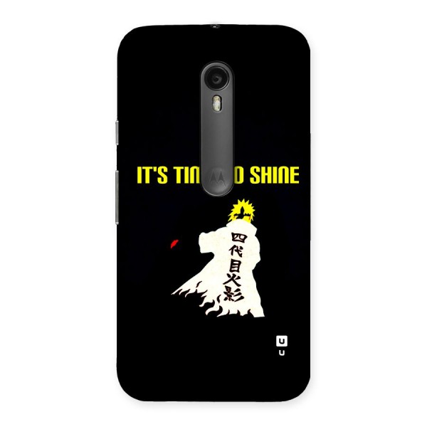 Time To Shine Back Case for Moto G3