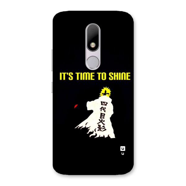 Time To Shine Back Case for Moto M