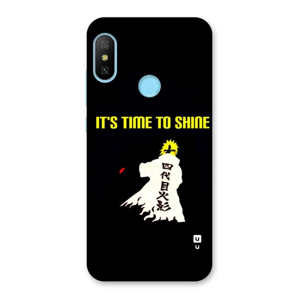 Time To Shine Back Case for Redmi 6 Pro