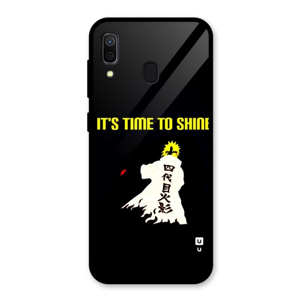 Time To Shine Glass Back Case for Galaxy A30