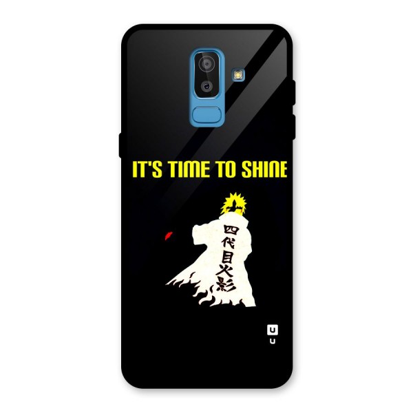 Time To Shine Glass Back Case for Galaxy J8