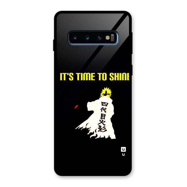 Time To Shine Glass Back Case for Galaxy S10