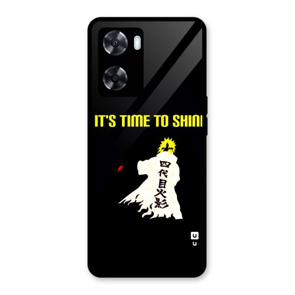 Time To Shine Glass Back Case for Oppo A77s