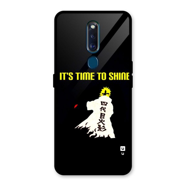 Time To Shine Glass Back Case for Oppo F11 Pro