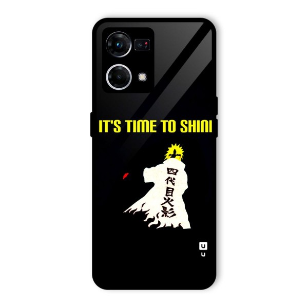 Time To Shine Glass Back Case for Oppo F21 Pro 4G