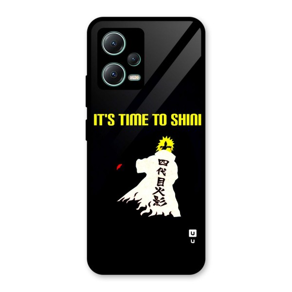 Time To Shine Glass Back Case for Poco X5